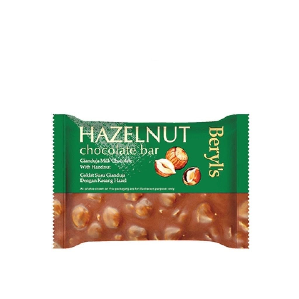 Beryl's Hazelnut Chocolate Bar - Gianduja Milk Chocolate With Hazelnut 100g